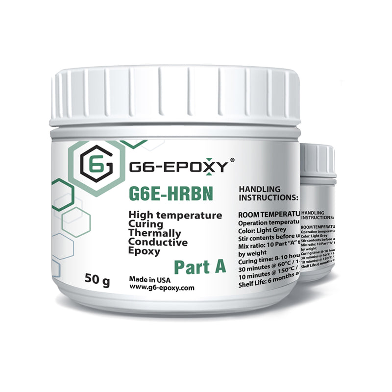 G6E-HRBN Thermally Conductive Epoxy, High Operation Temperature, Room Temperature Curing