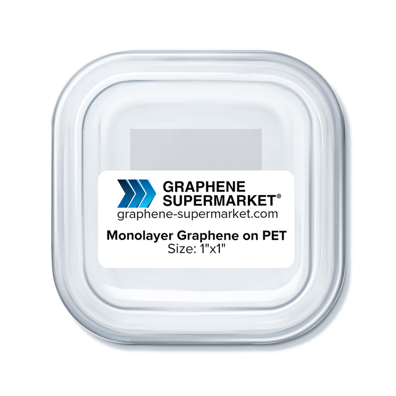 Monolayer Graphene on PET Size: 1"x1"