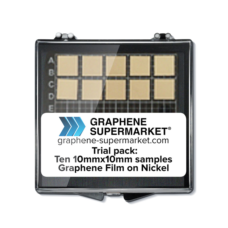 Trial pack: Ten 10mmx10mm samples, Graphene Film on Nickel
