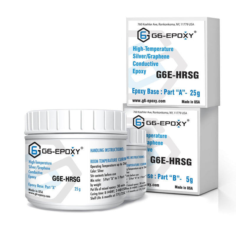G6E-HRSG High Temperature Room Temperature Curing Silver/Graphene Conductive Epoxy