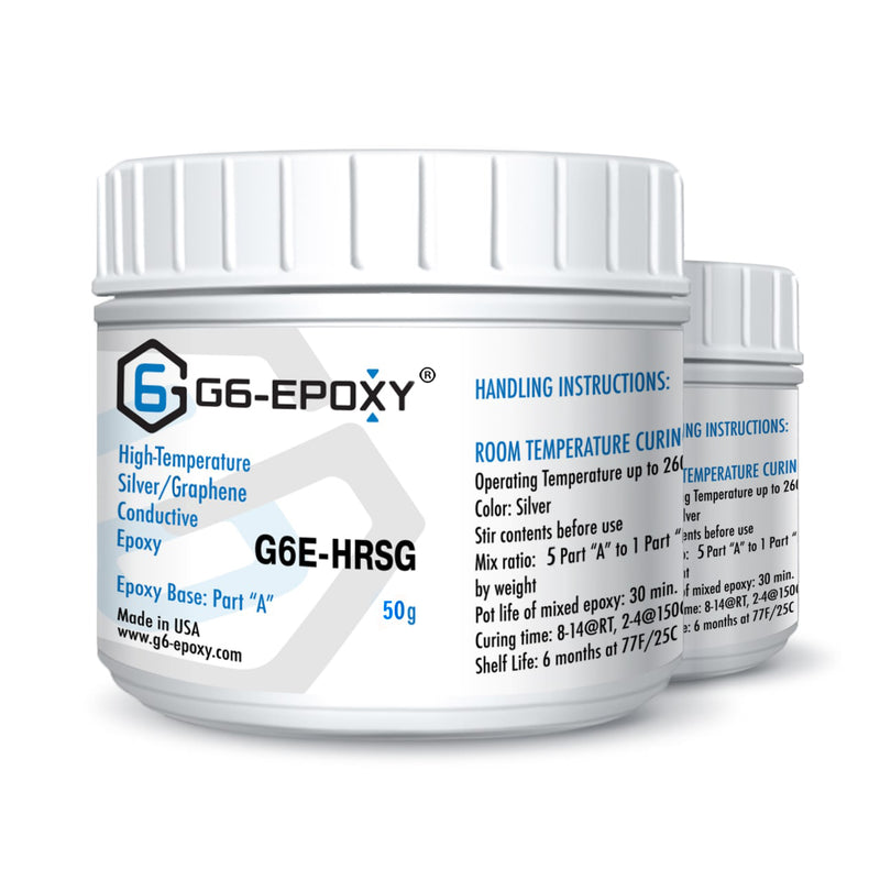 G6E-HRSG High Temperature Room Temperature Curing Silver/Graphene Conductive Epoxy